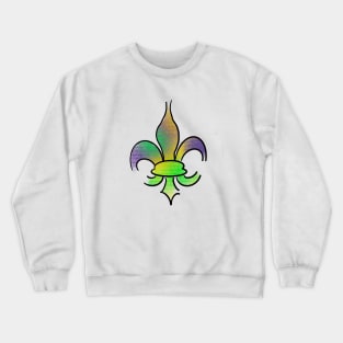 Mardi Gras Fleur De Lis Crewneck Sweatshirt